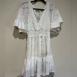 Never worn white dress. Size small.